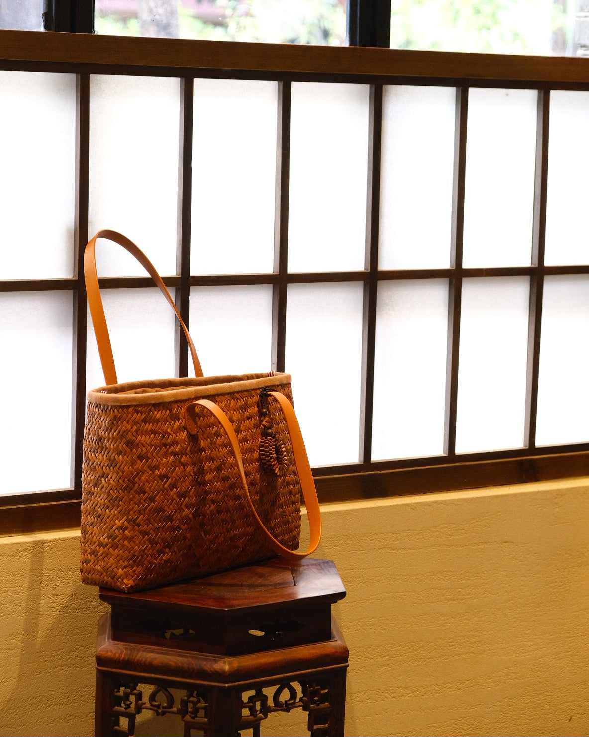 wildliane Sunset Plaid Tote