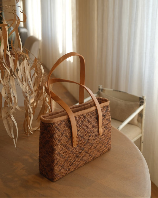 wildliane Sunset Plaid Tote