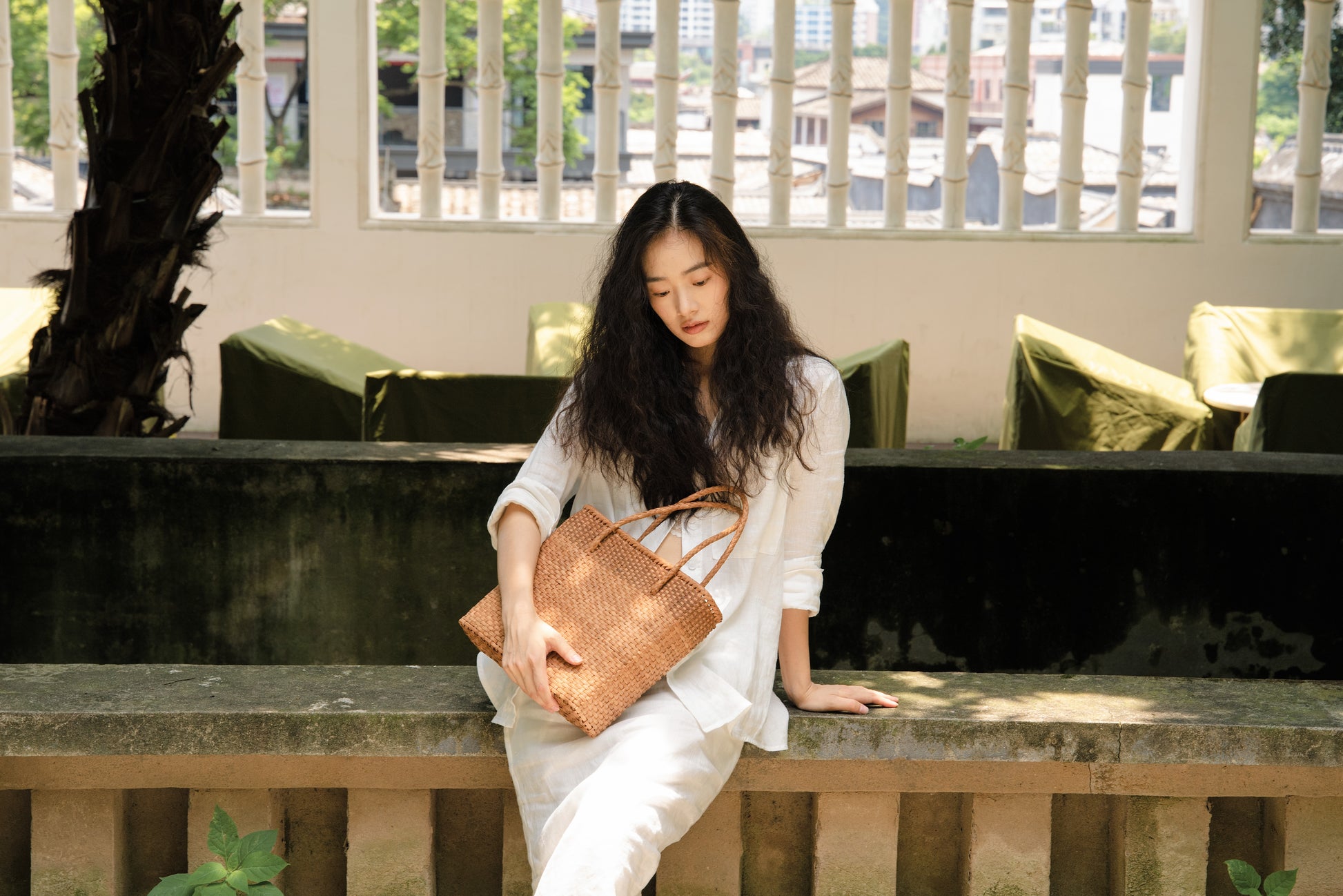 Handwoven Wild Grapevine Shoulder Bag River Reed Shoulder Bag