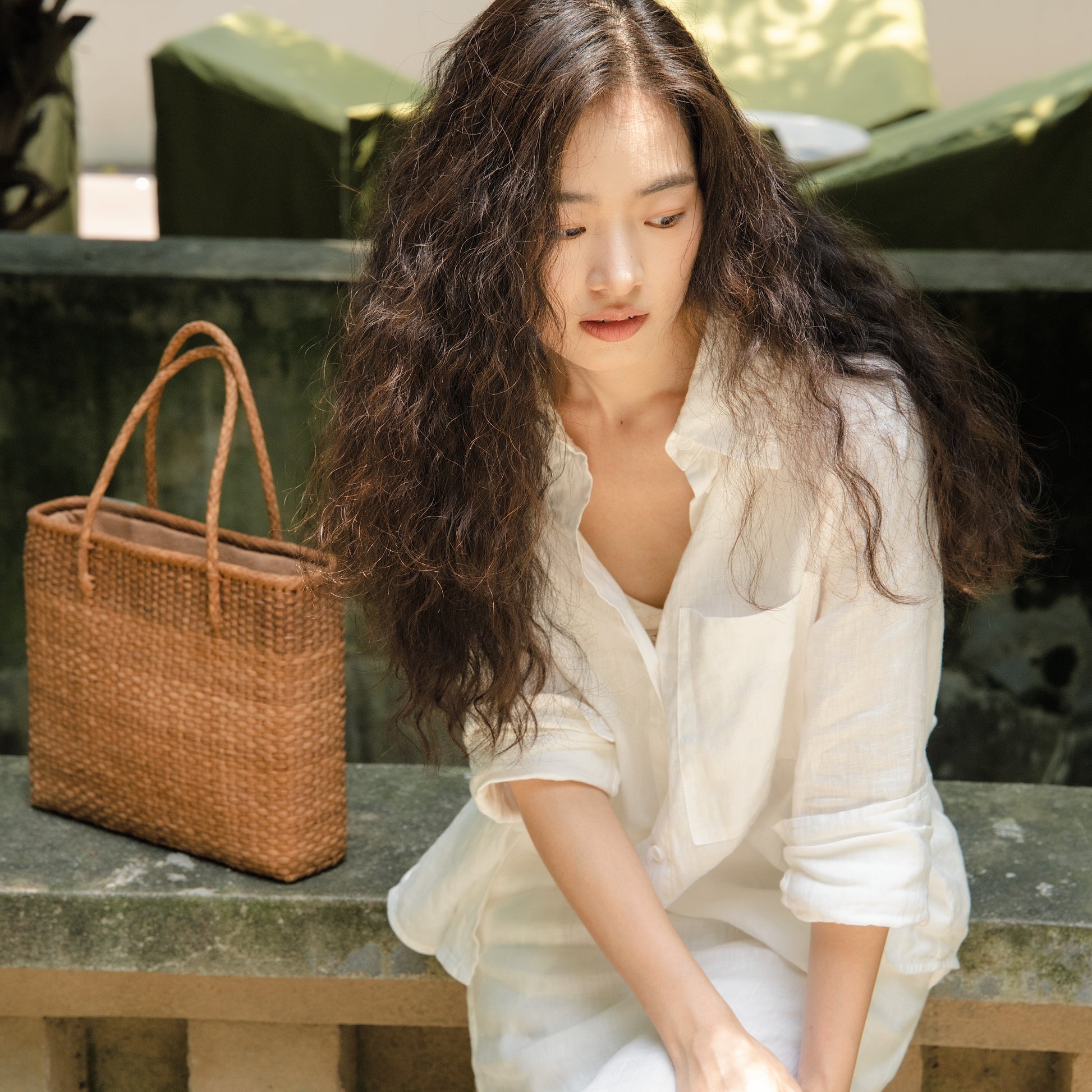 Handwoven Wild Grapevine Shoulder Bag River Reed Shoulder Bag