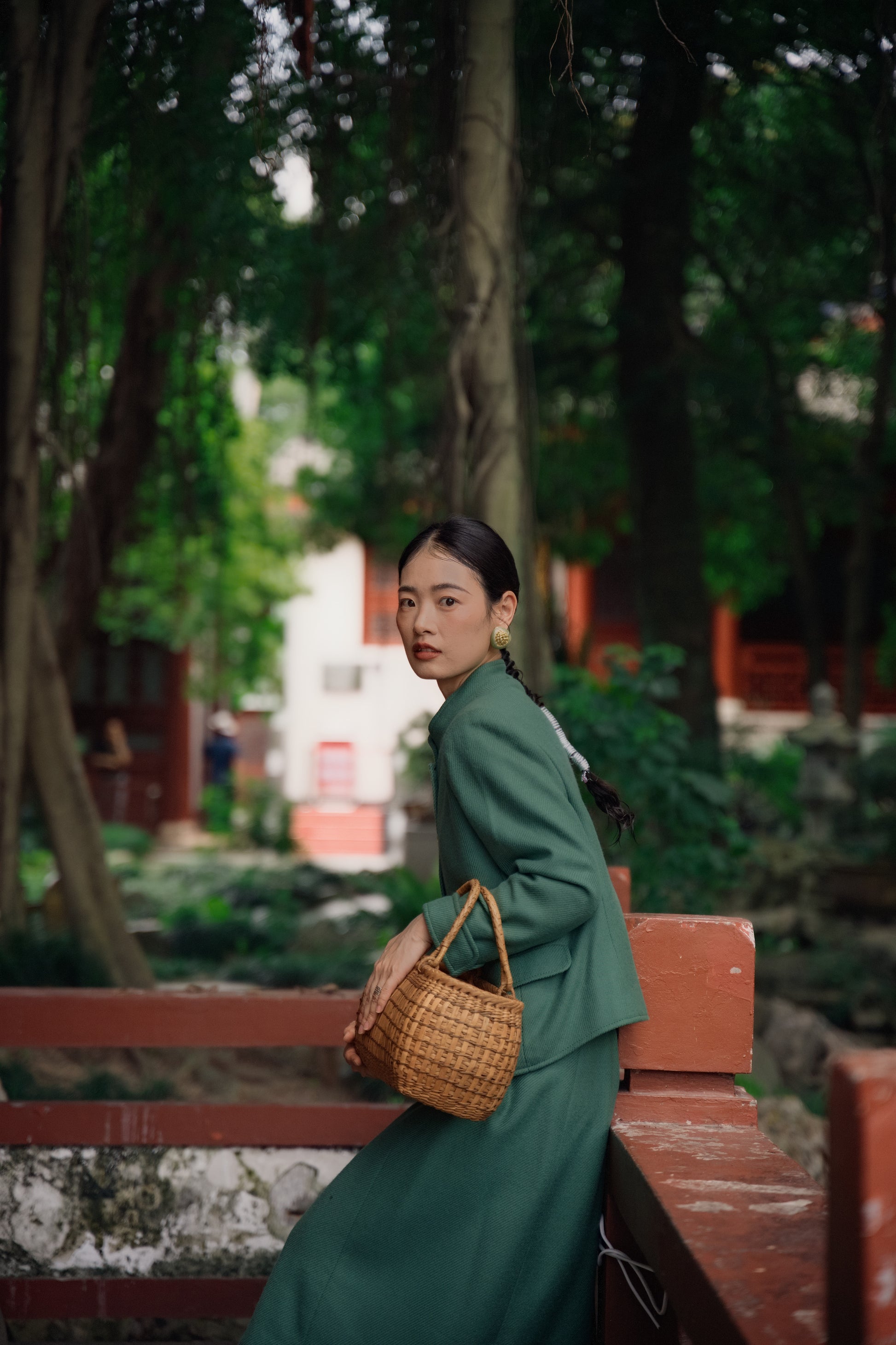 Handwoven Wild Grapevine Basket Bag Tea Picker‘s Basket