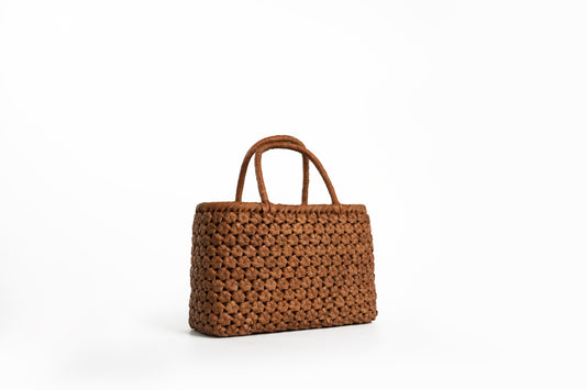 Handwoven Wild Grapevine Tote Bag Hexagon Small