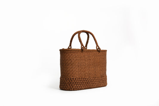 Handwoven Wild Grapevine Tote Bag Rice Wave Tote