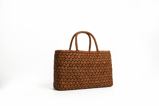 Handwoven Wild Grapevine Tote Bag Hexagon Large