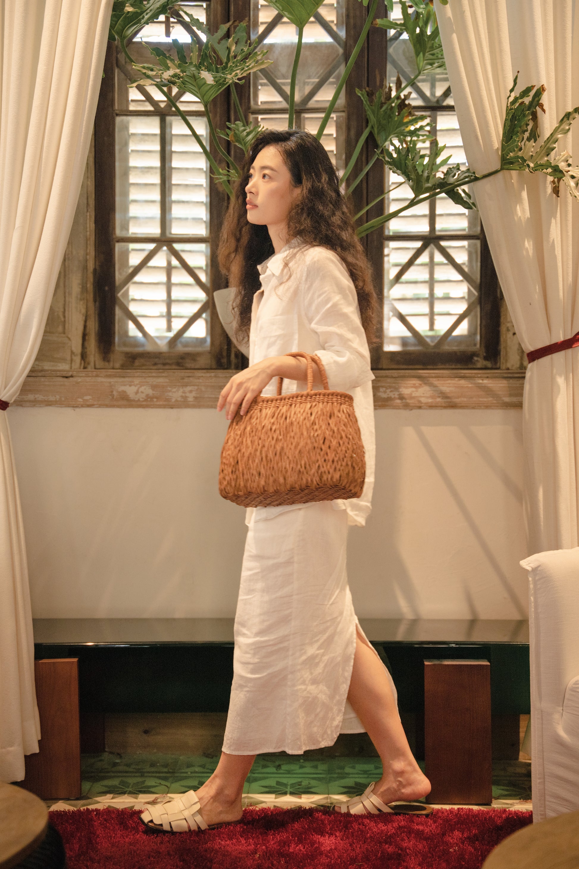 Handwoven Wild Grapevine clutch Bamboo Shadow
