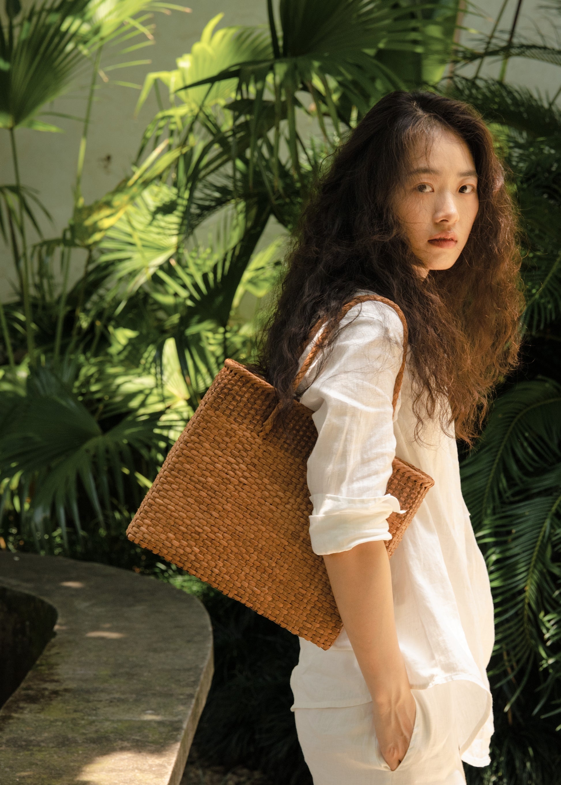Handwoven Wild Grapevine Shoulder Bag River Reed Shoulder Bag